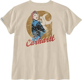 Carhartt Womens Loose Fit Heavyweight Rosie Graphic Short Sleeve T-Shirt