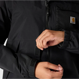 Carhartt Womens Storm Defender Monterey Loose Fit Lightweight Hooded Packable Jacket