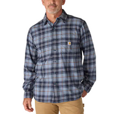 Carhartt Mens Rugged Flex Relaxed Fit Midweight Flannel Plaid Long Sleeve Shirt