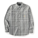 Carhartt Mens Loose Fit Midweight Plaid Long Sleeve Shirt