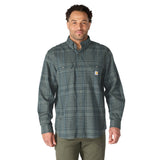 Carhartt Mens Loose Fit Midweight Plaid Long Sleeve Shirt