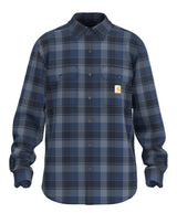 carhartt Mens Loose Fit Midweight Plaid Long Sleeve Shirt