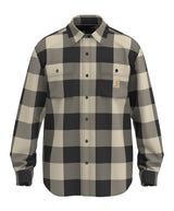 Carhartt Men's Loose Fit Heavyweight Flannel Long-Sleeve Plaid Shirt
