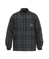 Carhartt Men's Relaxed Fit Flannel Sherpa-Lined Shirt Jacket