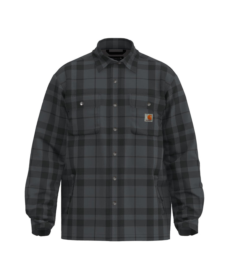 Carhartt Men's Relaxed Fit Flannel Sherpa-Lined Shirt Jacket