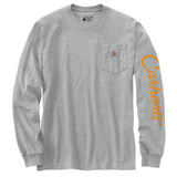 carhartt Mens Pocket Dog Graphic Long Sleeve T-shirt