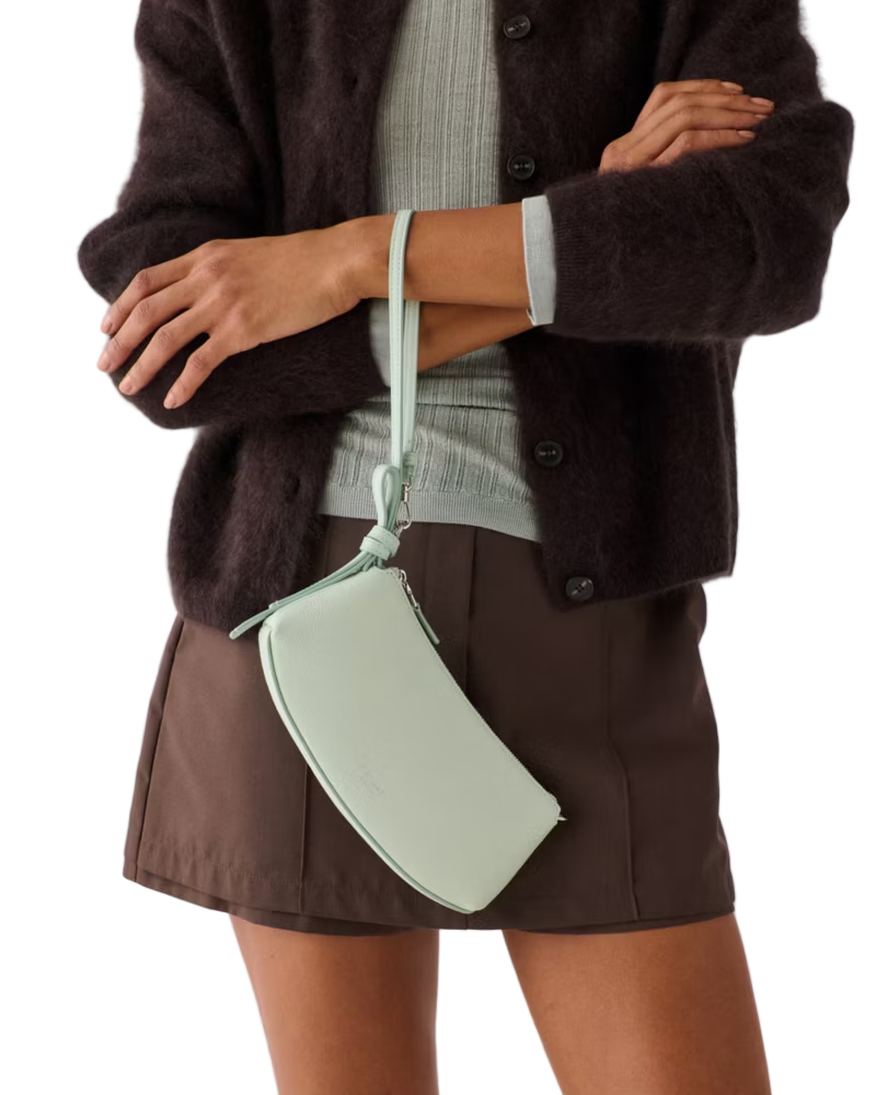 Kate Spade Loop Leather Pouchette Shoulder Handbag