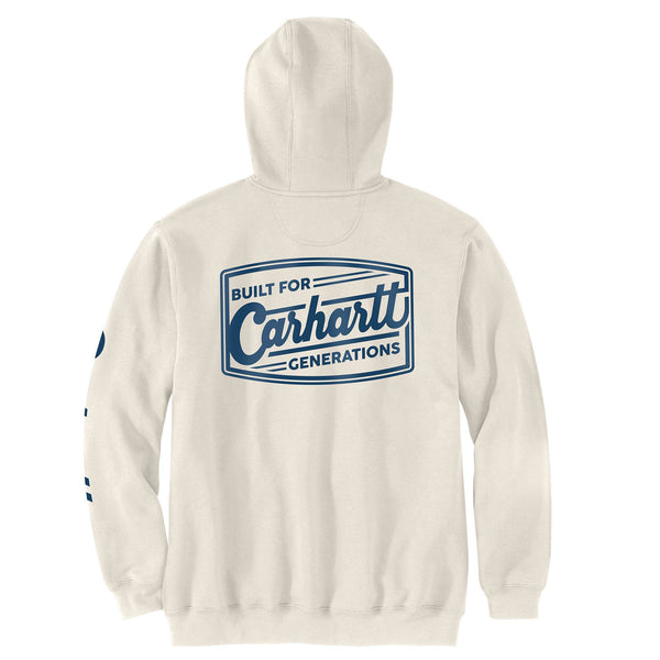 carhartt Mens Built For Generations Graphic Hoodie Sweatshirt