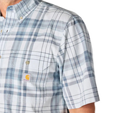 Carhartt Mens Fort Loose Plaid Short Sleeve Shirt