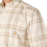 Carhartt Mens Fort Loose Plaid Short Sleeve Shirt