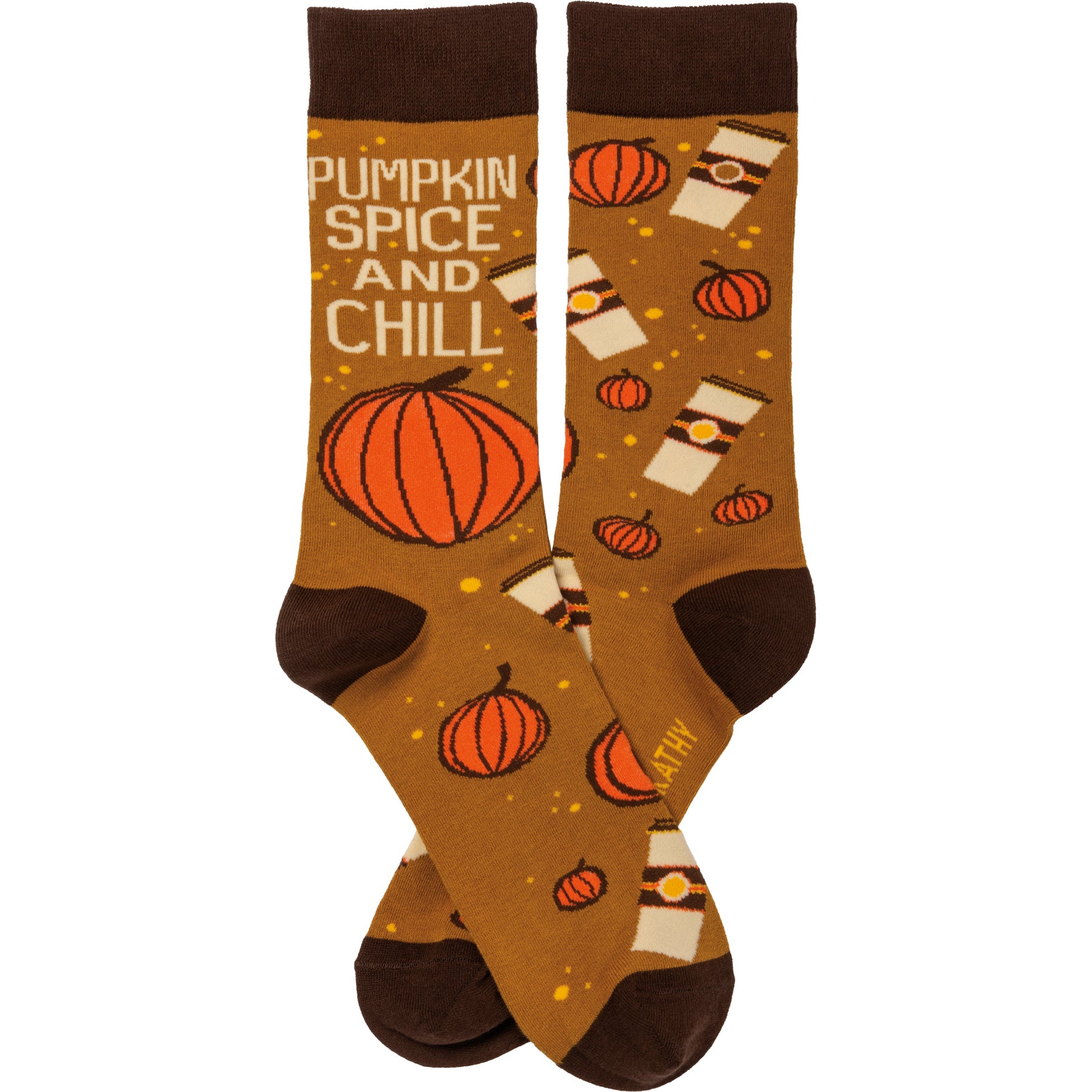 Primitives By Kathy Pumpkin Spice And Chill Socks