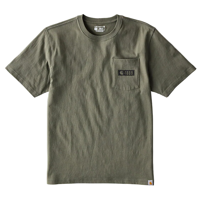 Carhartt Mens Loose Fit Heavyweight 1889 Short Sleeve Pocket T-Shirt