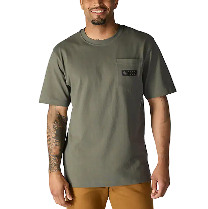 Carhartt Mens Loose Fit Heavyweight 1889 Short Sleeve Pocket T-Shirt