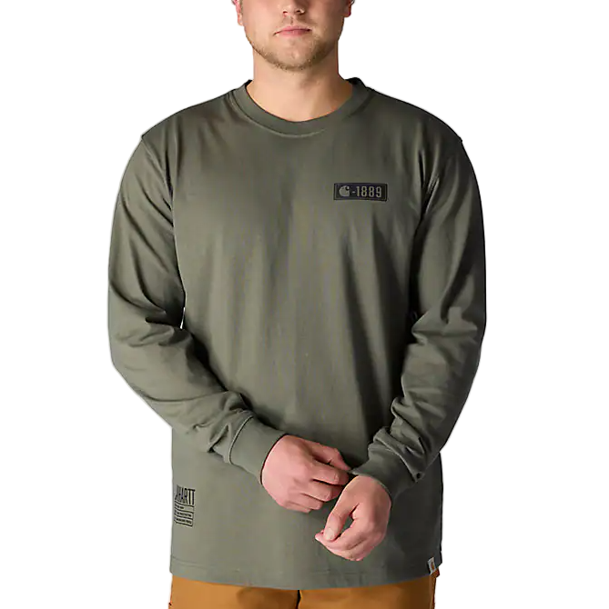 Carhartt Mens Loose Fit Heavyweight 1889 Long Sleeve Pocket T-Shirt
