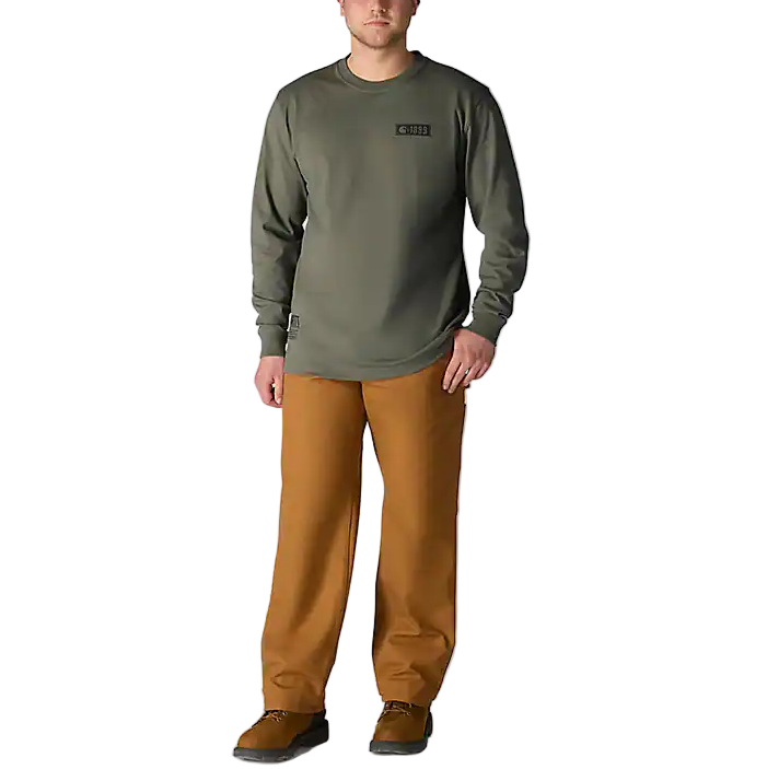 Carhartt Mens Loose Fit Heavyweight 1889 Long Sleeve Pocket T-Shirt