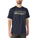 Carhartt Mens Irvine Relaxed Camo Logo Short Sleeve T-Shirt