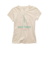 American Eagle Womens AE Dolly Parton Hey Baby Short Sleeve T-Shirt