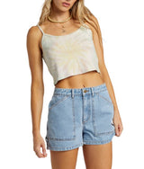 Billabong Womens Aloe Cropped Tank Top
