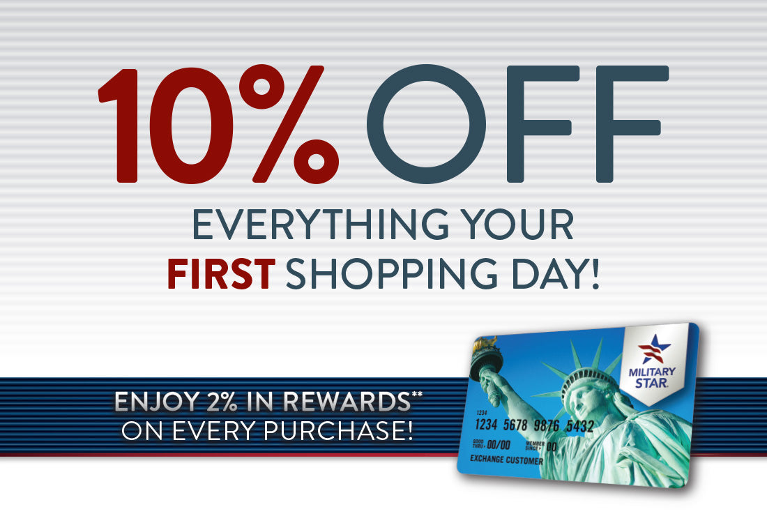 Save 10 percent on your first MilStar Shopping Day