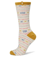 UGG Womens Leslie Graphic Crew Socks