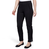 Ruby Rd. Womens Ponte Ankle Pant with Grommet Details