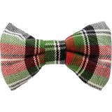 Primitives By Kathy Christmas Plaid Pet Bow Tie Set - Large