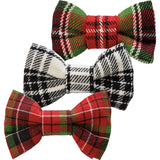 Primitives By Kathy Primitives By Kathy Christmas Plaid Pet Bow Tie Set - Medium