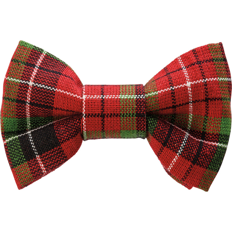 Primitives By Kathy Primitives By Kathy Christmas Plaid Pet Bow Tie Set - Medium