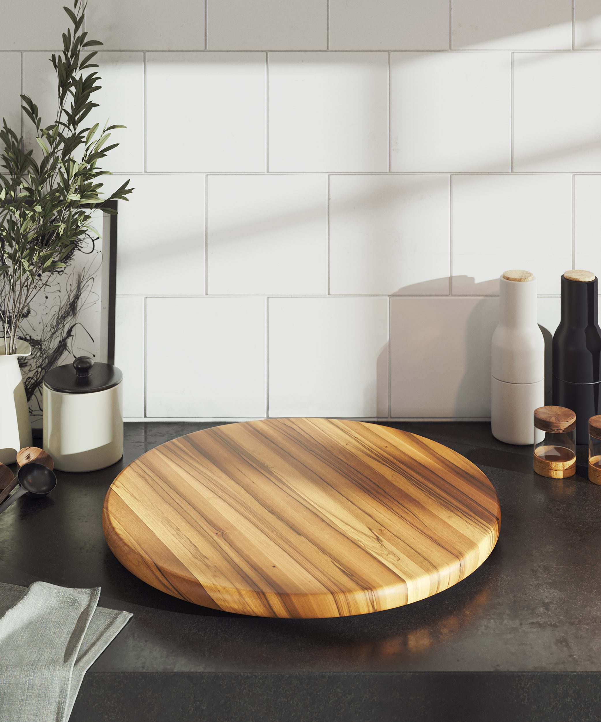 Lipper International Acacia Lazy Susan