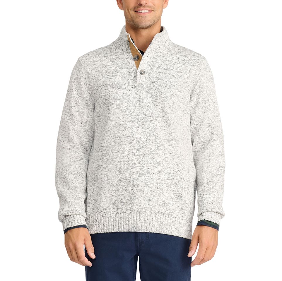 IZOD Mens Holiday Gingham Mock Pullover Sweater – ShopCGX