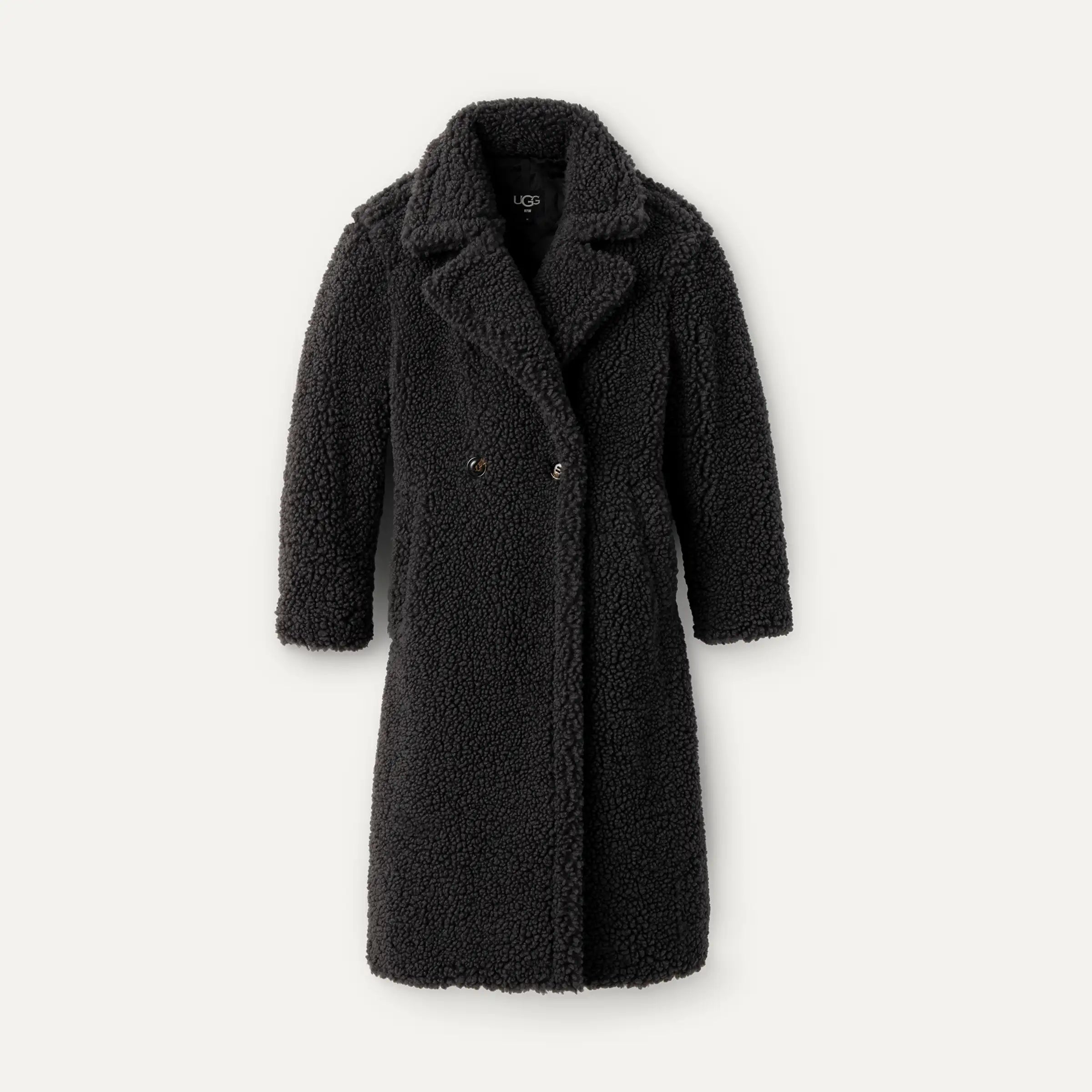 UGG Womens Gertrude Long Teddy Coat