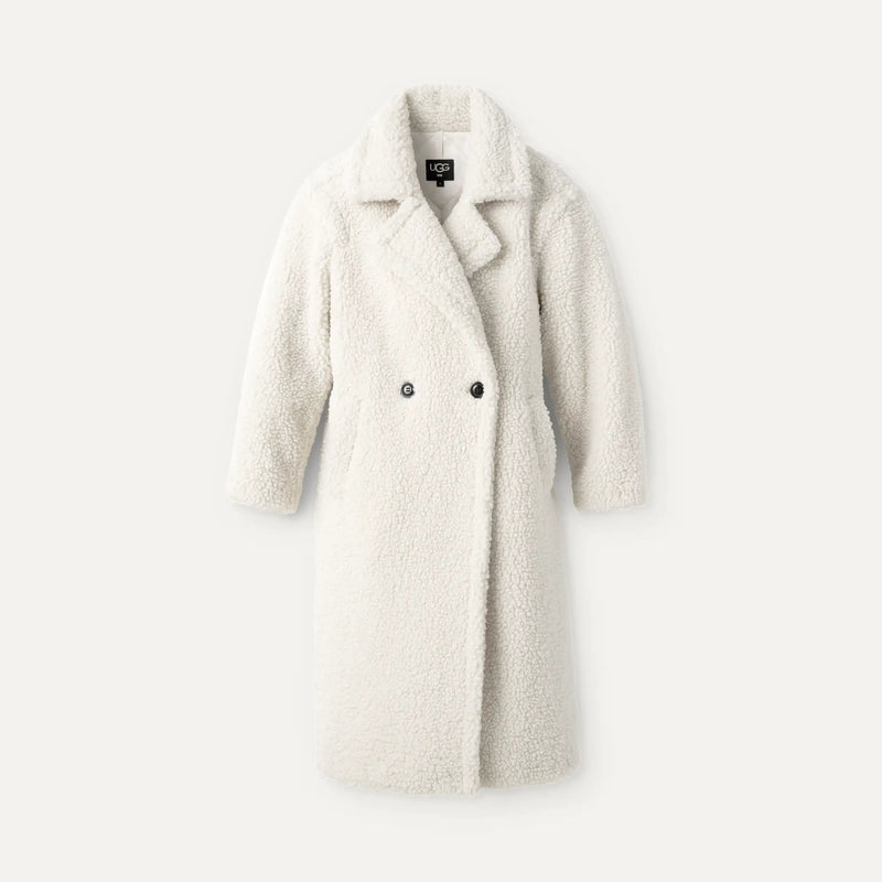 UGG Womens Gertrude Long Teddy Coat