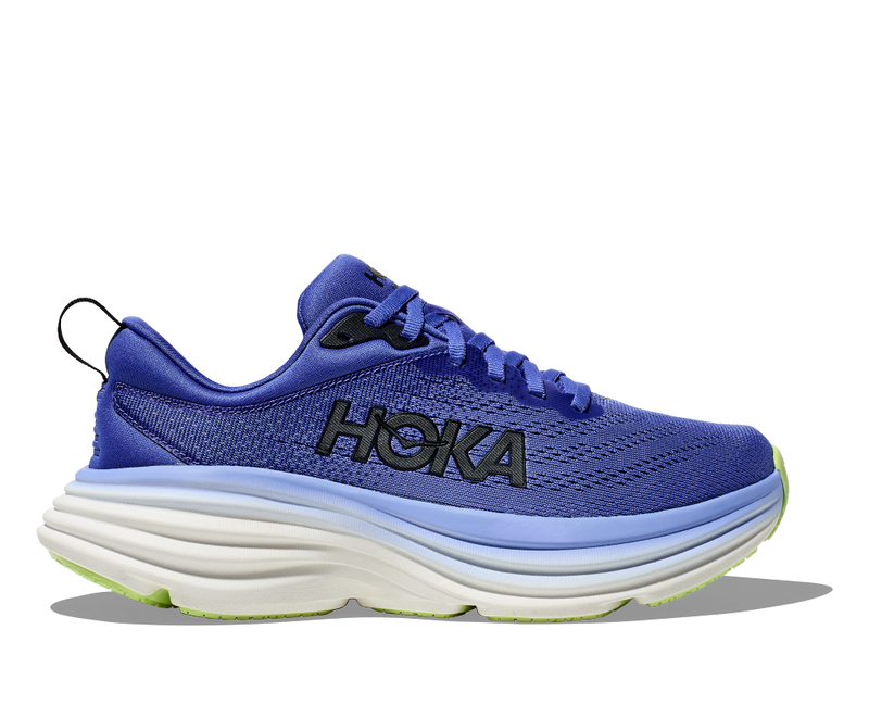 Women's Hoka Bondi 8 Navy Wide Athletic Shoes - Becks Shoes