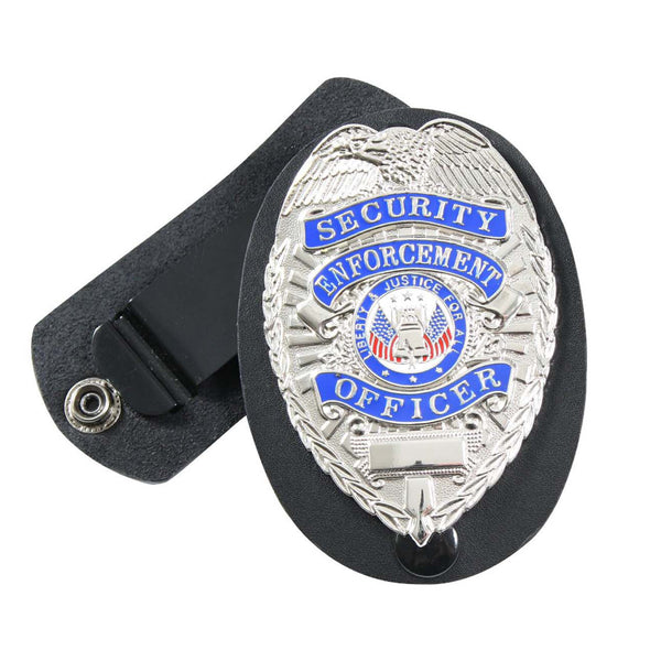 Rothco Leather Clip-On Badge Holder