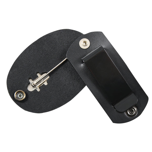 Rothco Leather Clip-On Badge Holder