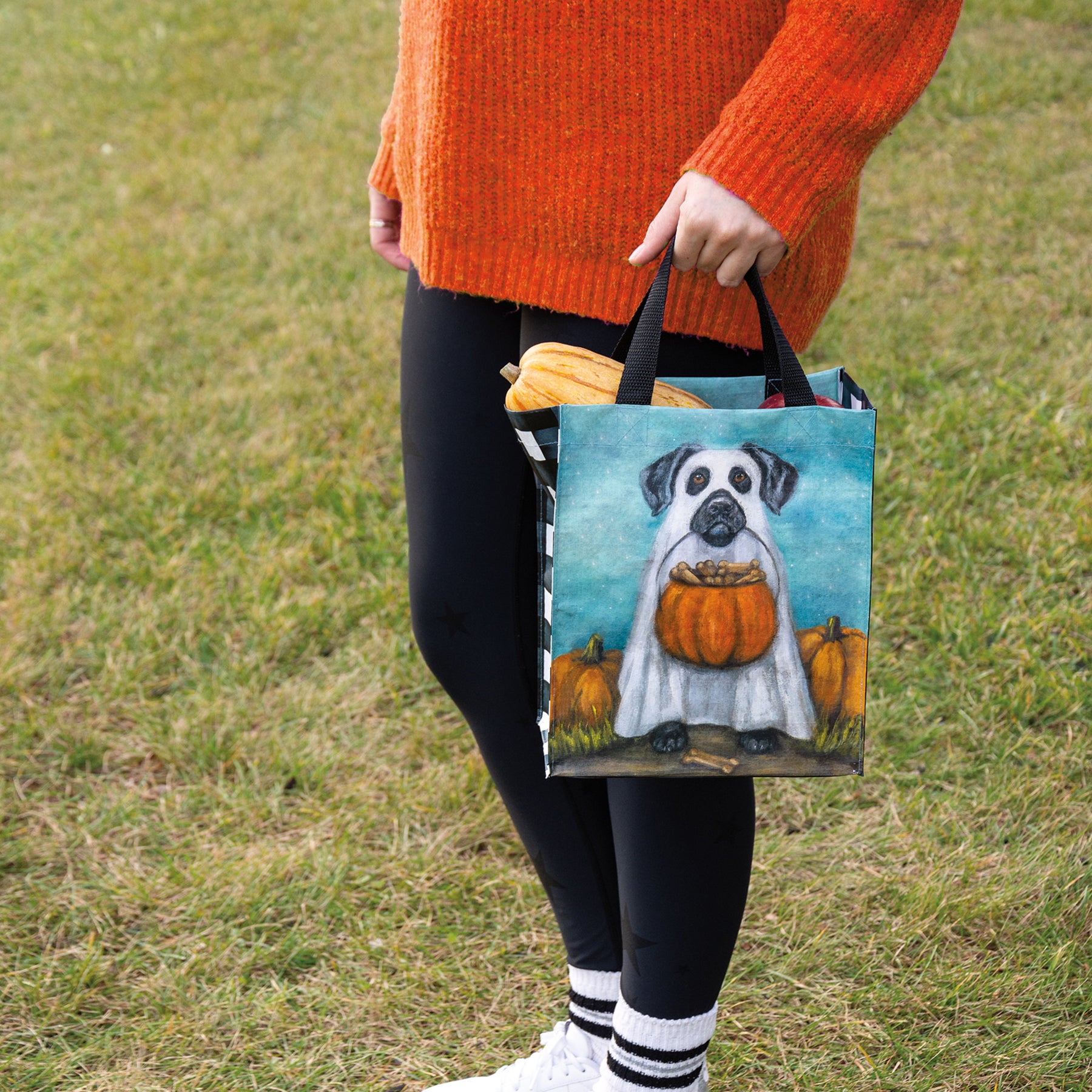 Primitives By Kathy Ghost Dog Daily Tote Bag