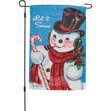 Primitives By Kathy Let It Snow Garden Flag