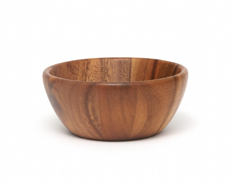 Lipper International Small Acacia Round Flair Bowl