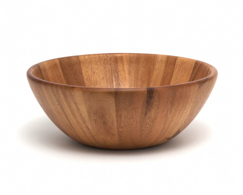 Lipper International Large Acacia Round Flair Bowl