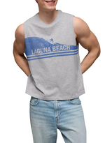 American Eagle Mens AE Boxy Destination Graphic Tank Top