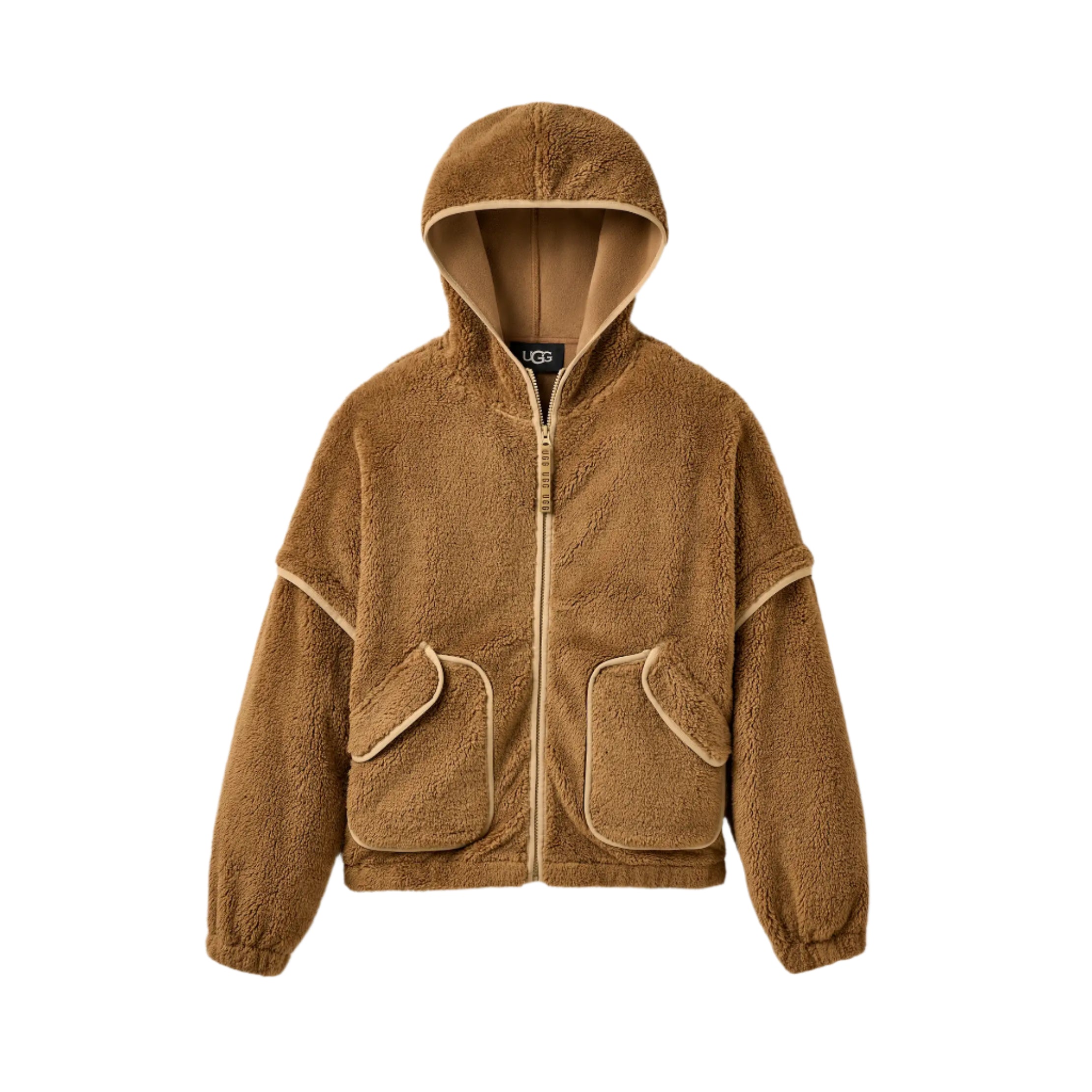 UGG Womens Mariella UGGfluff Zip Hoodie Jacket