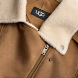 UGG Womens Finnian LuxeFluff Moto Jacket
