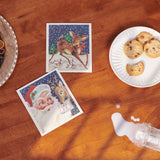 Primitives By Kathy Retro Santa Claus Swedish Dishcloth - Set of 2