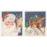 Primitives By Kathy Retro Santa Claus Swedish Dishcloth - Set of 2