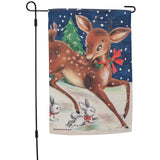 Primitives By Kathy Christmas Deer Garden Flag