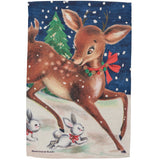 Primitives By Kathy Christmas Deer Garden Flag