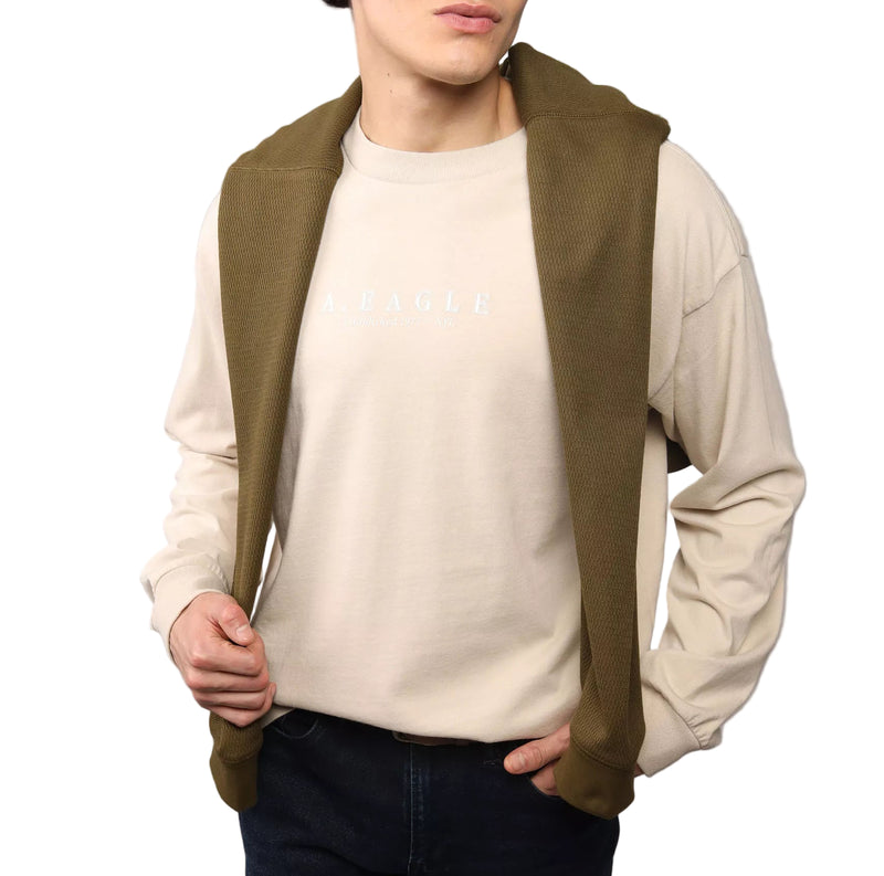 American Eagle Mens AE Thermal Long Sleeve T-Shirt