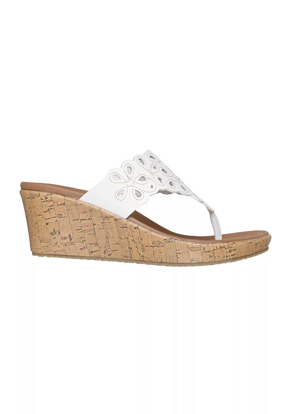 Skechers Womens Beverlee Summer Spirit Wedge Sandals