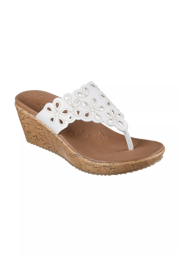 Skechers Womens Beverlee Summer Spirit Wedge Sandals