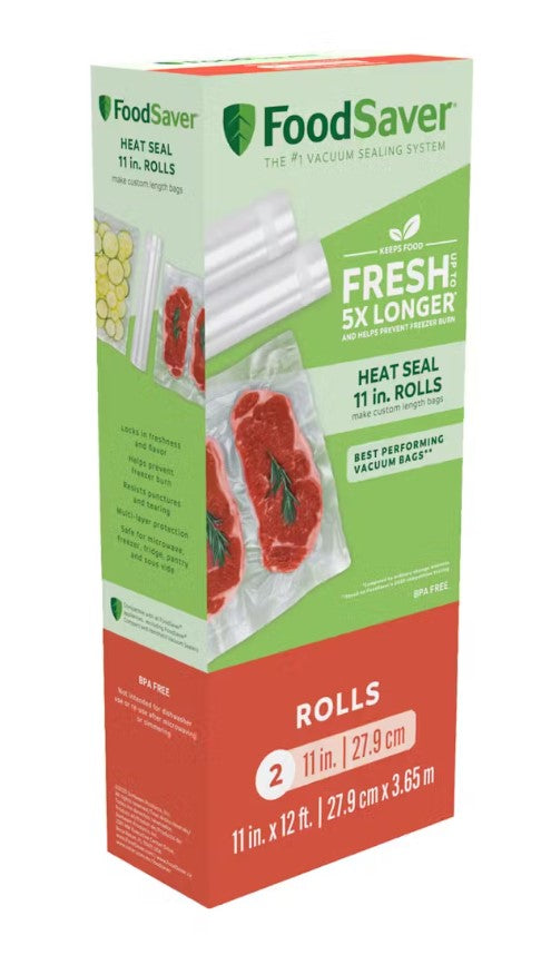 FoodSaver 11" Vacuum Seal Roll - 2 Pack